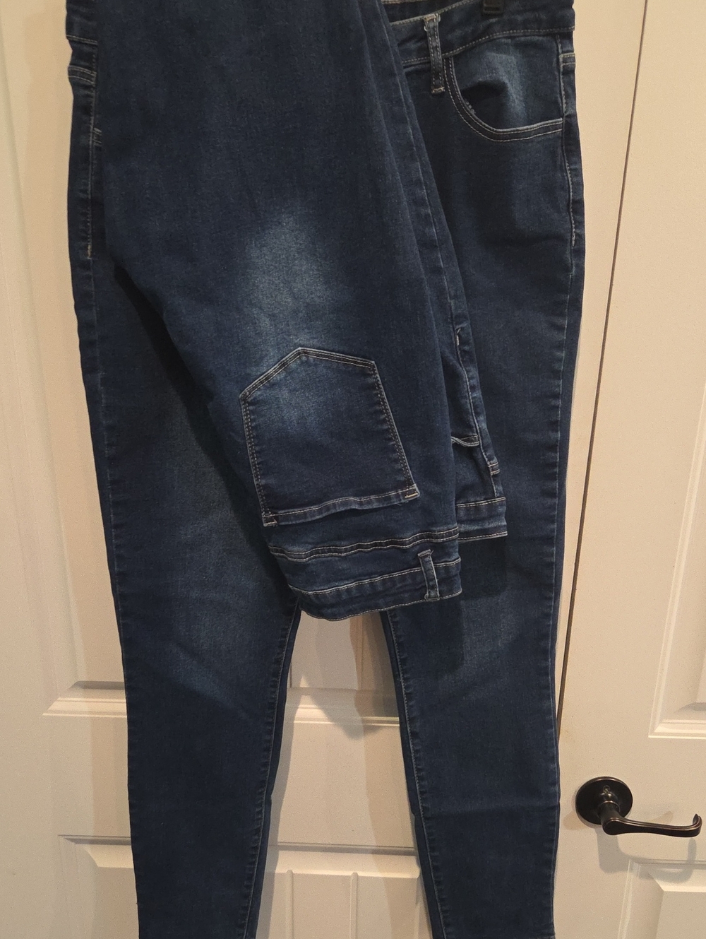 2 Pair Dark Blue High-Rise Skinny Jeans